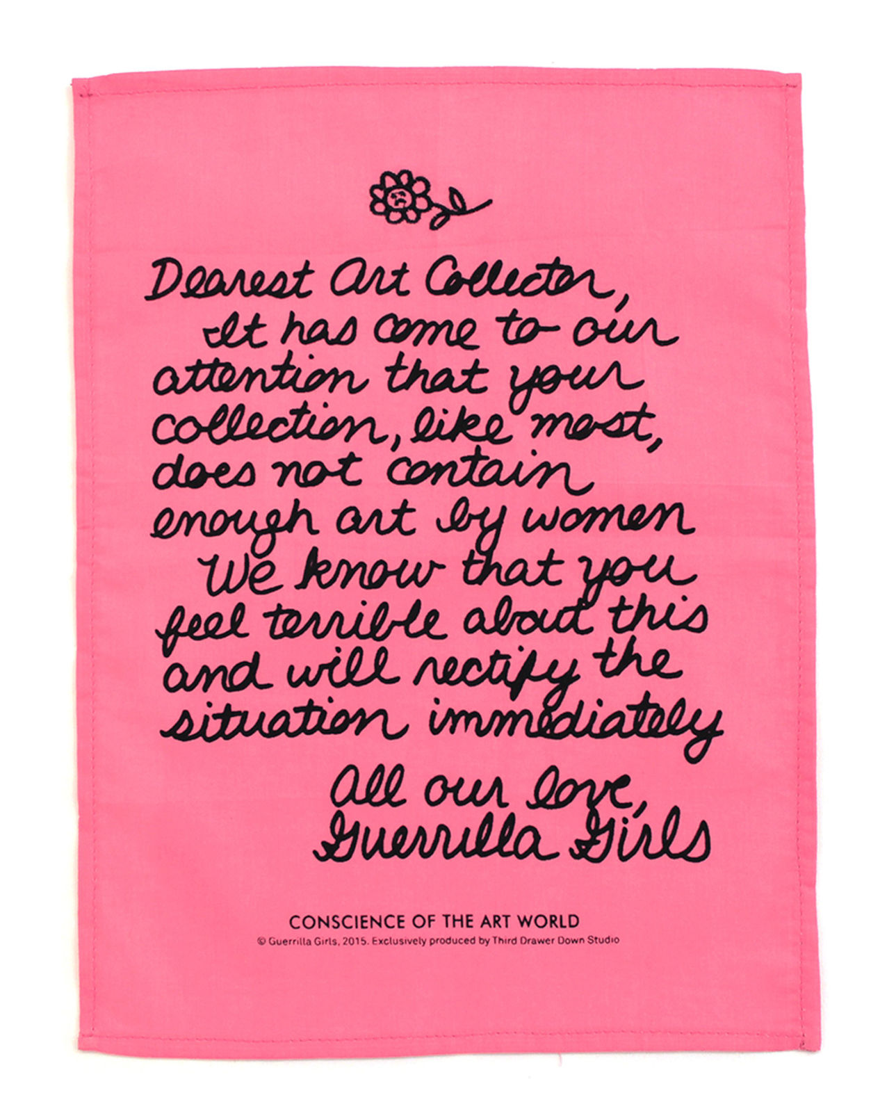 Guerrilla Girls Dearest Art Collector Handkerchief